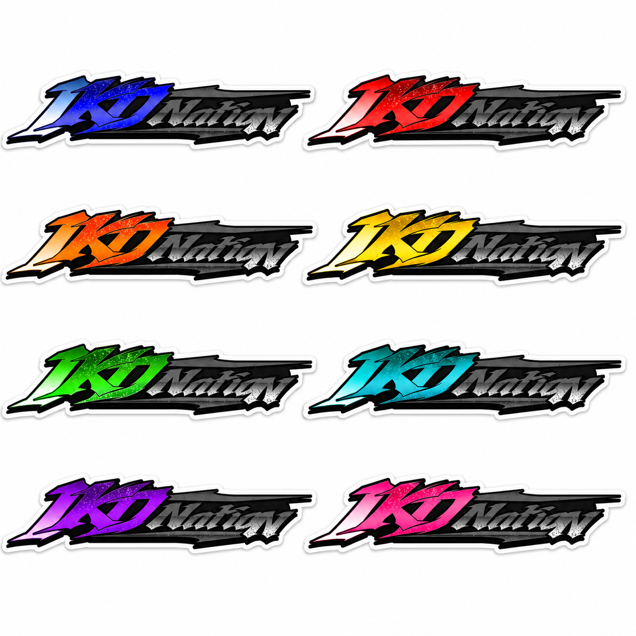 1KD Nation Slap Stickers