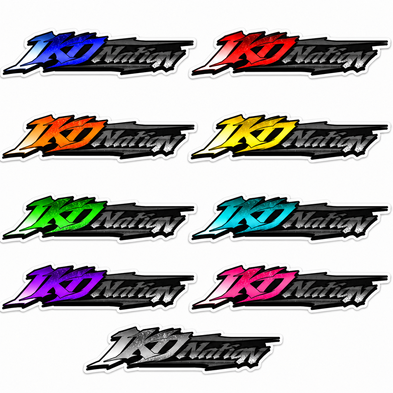 1KD Nation Slap Stickers